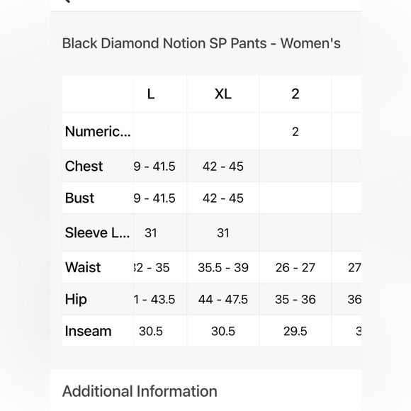 Black Diamond Notion Women’s pant - Picture 5 of 5